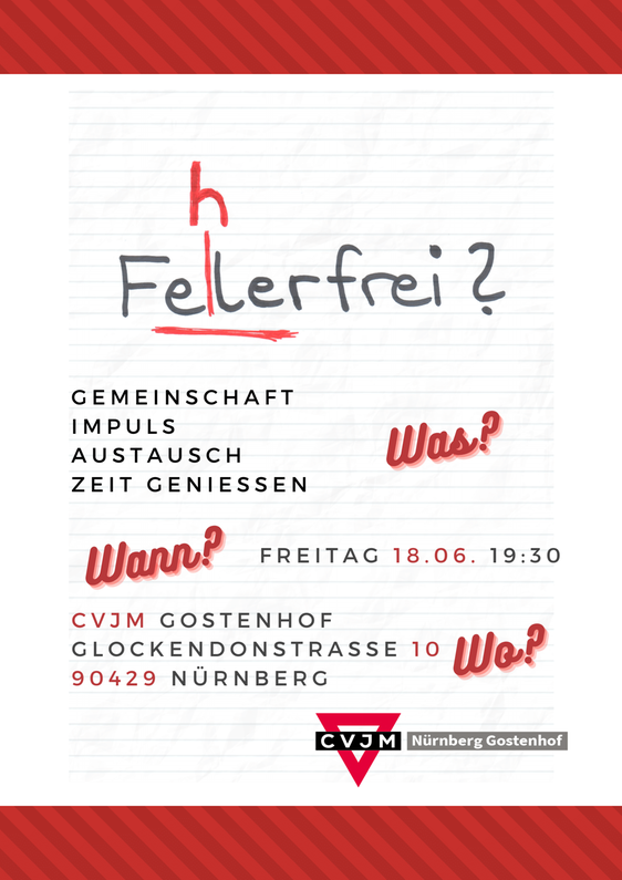 Diesen Freitag für alle Jugendlichen & Jungen Erwachsenen